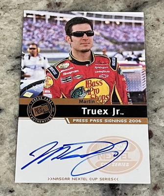  2006 Press Pass Signings Martin Truex JR. Autograph NASCAR Champion  - Image 1 of 2