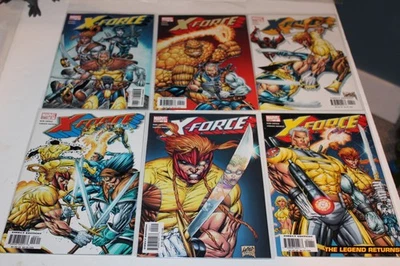 Complete Set X-Force 1 - 6 2004 NM BOARDED Comics Liefeld Cable Deadpool Domino - Image 1 of 4