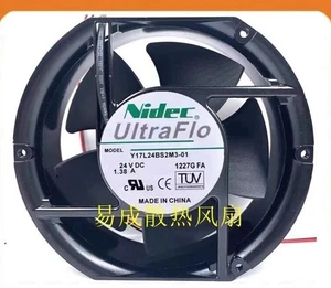 NIDEC Y17L24BS2M3-01 DC24V 1.38A 17CM 17251 Large Airflow Inverter Fan - Picture 1 of 2