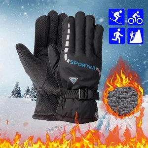 Winter Fahrradhandschuhe Wasserdicht Rutschfest Outdoor Sport Ski Radfahren Motorrad W - Bild 1 von 25