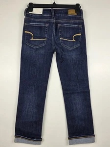 Women’s American Eagle Artist Crop Jeans Dark Wash Size 0 NWT - Picture 1 of 5