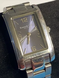 Kenneth Cole Ladies Stainless Steel Blue Stainless Steel Band Watch New Battery - Picture 1 of 11