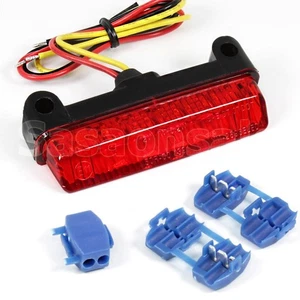 [SASA] Red Universal Bike Scooter CRF 250X 450X Mini LED Rear Tail Brake Light - Picture 1 of 5
