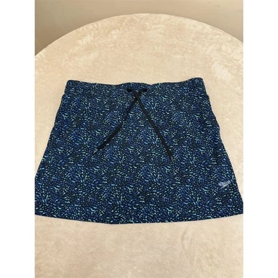 Speedo Women's Athletic Skort Blue Pattern XL UPF 50+ Activewear - Image 1 of 4