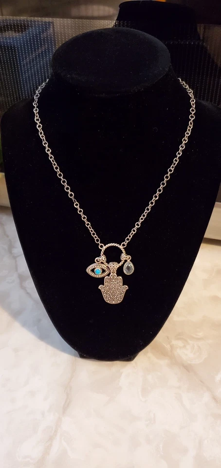 COLAR AMULETO HAMAS EVIL EYE - Imagem 1 de 4