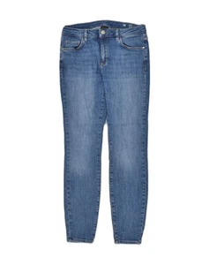 Pantalones de mezclilla ajustados de tiro medio para mujer Massimo Dutti W38 L28 azul AJ26 - Imagen 1 de 3