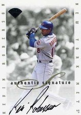 Kevin Roberson 1996 Leaf Authentic Signature Series On Card Autograph Auto