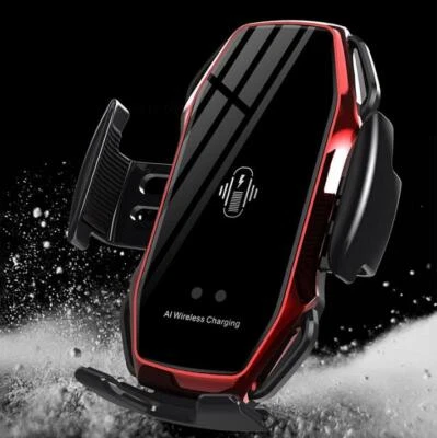 New Car Wireless Charger Auto Clamping Smart Sensor Fast Charger Holder - Image 1 of 2