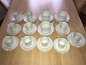 Eschenbach Bavaria Porzellan Bayreuth Form 500 Kaffeetassen UT uvm uni weiß 60er - Bild 1 von 1