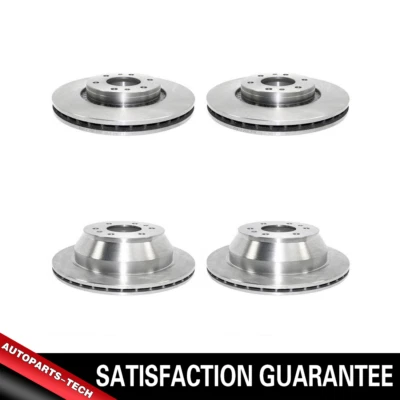 Front & Rear Brake Rotors 4 PCS For Chevrolet Trailblazer EXT 2002 2003 2004 - Image 1 of 4