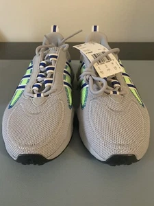 Size 5.5 - adidas Haiwee Grey Royal Green - Picture 1 of 7