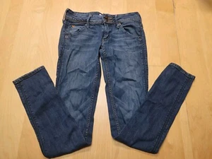 Hudson Made In USA Collin Skinny Double Button Indigo Wash Denim Jeans Size 24 - Picture 1 of 11