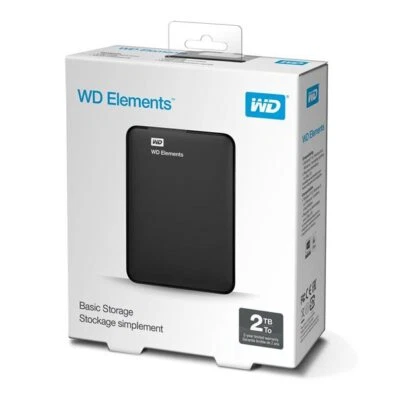 WD HDex 2.5" USB3 2TB Elements Portable black - Bild 1 von 2