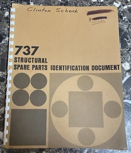 Boeing 737 Structural Spare Parts Identification Document 1967 Vintage Manual  - Picture 1 of 12