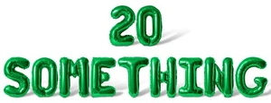 20 SOMETHING Buchstaben Luftballons Banner - 20er Geburtstag Party Deko - 20er Jahre - Bild 1 von 55