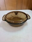 Anchor Hocking 1.5 Quart Amber Brown Casserole Dish With Lid