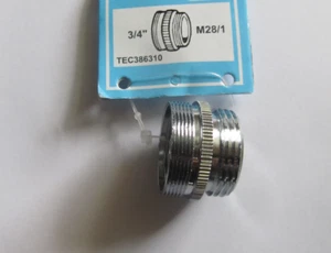 Übergangsstück Reduzierstück M 28 AG x 3/4" AG  Messing verchromt  - Bild 1 von 1