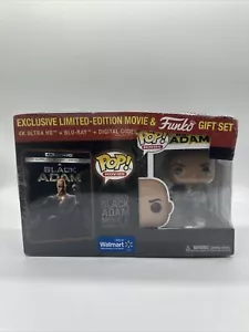 DC BLACK ADAM 4K ULTRA HD BLU RAY 2 DISCS + SLIPCOVER & FUNKO POP - Picture 1 of 4