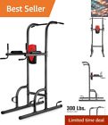 Power Tower With 4 Workout Stations - Strength Train At Home - 300 Lb. Capacity