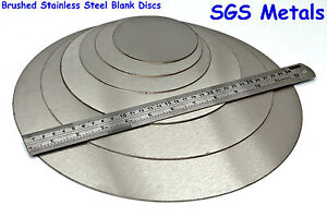STAINLESS STEEL Blank Round DISCS 304 Grade Sheet Metal Precision Laser Cut