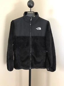The North Face Girls Denali Jacket COAT Fuzzy Fleece Black Large 14-16 L Coat - Picture 1 of 8