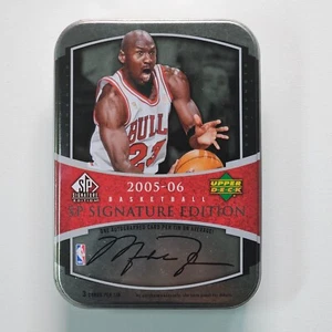 Empty Tin Case of 2005-06 SP Signature Edition Michael Jordan Storage - Picture 1 of 5