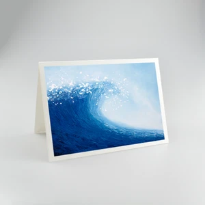 Wave - A5 High Quality 312gsm Blank Greetings Cards - Picture 1 of 4