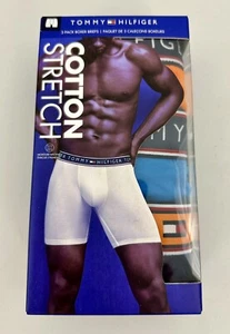 Tommy Hilfiger Boxer Briefs 3-Pack Medium Cotton Stretch Orange Blue Black Flag - Picture 1 of 5