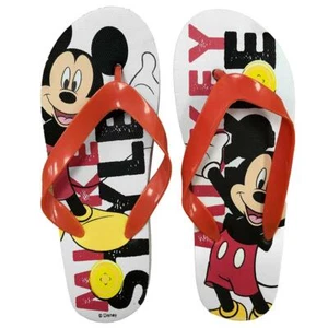 Niños Niños Niñas Mickey Mouse Blanco Verano Chanclas Exterior Playa Calzado - Imagen 1 de 2