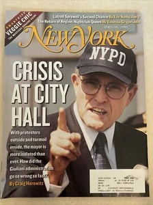 1999 April NEW YORK Magazine How Did Rudy Giuliani Admin Go So Wrong (pre 9-11) - Picture 1 of 1