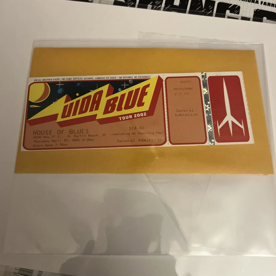 Vida Blue Concert Ticket - Image 1 of 1