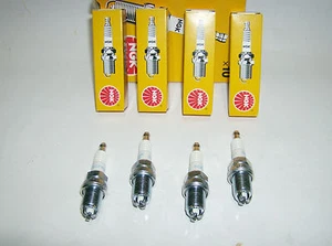 Fiat Punto 1400 Gt Turbo Set 4 Spark Plugs Ignition 3 Tips NGK Bcpr - Picture 1 of 4