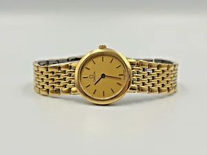 Vintage Omega De Ville Ladies Gold-Plated Quartz Dress Watch – Swiss Made - Picture 1 of 7