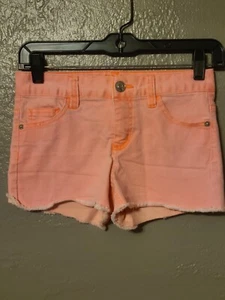 Justice Girl's Size 14 Slim Fray Hem Shorts In Light Pink - Picture 1 of 9