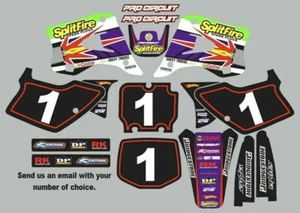 Graphic Kit for 2000-2015 Kawasaki KX65 KX 65 Splitfire Decals logo sticker - Picture 1 of 3