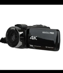 Vivitar Night Vision DVR4K-BLK Compact Camcorder - Black 4k - Picture 1 of 6