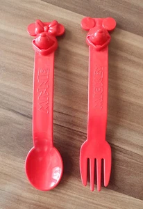 Tupperware Disney Mickey rojo cubiertos nuevo bebé cubiertos niños - Imagen 1 de 2