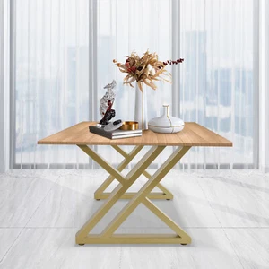 Set 2 Gambe per Tavolo da Caffè 16" in Metallo Resistenti Gambe per Tavolo da Pranzo in Ferro Scrivania - Foto 1 di 19