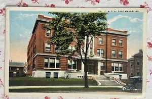 Postal de colección SIN USAR YWCA Fort Wayne, Indiana coche automóvil - Imagen 1 de 3