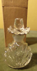 Studio Silversmiths Crystal Bottle Glass Rose Topper