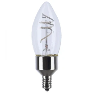SATCO S11525 4W(40W EQ) 120V Reminiscent LED B11 E12 Gray Coil Filament 2700K - Picture 1 of 2