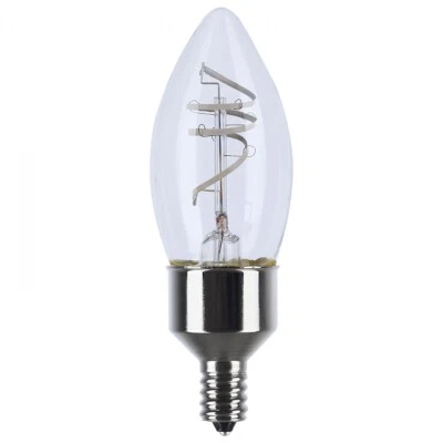 SATCO S11525 4W(40W EQ) 120V Reminiscent LED B11 E12 Gray Coil Filament 2700K - Image 1 of 2