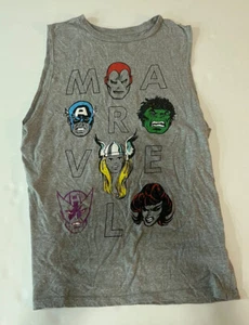 Marvel Avengers Skrull Gray Sleeveless, Hulk/Ironman T-Shirt - Free Shipping - Picture 1 of 5
