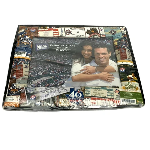 Texas Rangers 5” X 7" Picture / Photo Frame New MLB That's My Ticket Cover