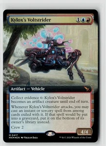MTG MKM Karlov Manor Kylox's Voltstrider (arte extendido) lámina x1 casi nueva mítica - Imagen 1 de 2