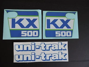 1988 KAWASAKI KX 500 RADIATOR SHROUD AND SWINGARM DECAL KIT VINTAGE MOTOCROSS - Picture 1 of 1
