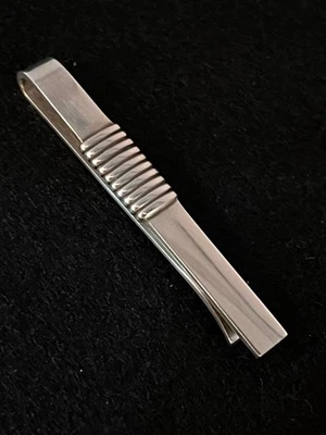 GEORG JENSEN Дании из чистого серебра модернистский галстук бар зажим застежка 5,7 см #52A - Изображение 1 из 4