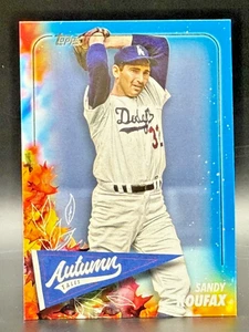 Actualización Topps 2024 SANDY KOUFAX Autumn Tales Insert AZUL PARALELO AT-29 Dodgers - Imagen 1 de 2
