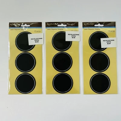 RECOLLECTIONS Labels - 3pk - 36 pcs NEW! - Image 1 of 2