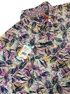 Robert Graham Rory kurzärmliges Herrenhemd Leinenmischung Größe 2XL neu mit Etikett $ 198 - Bild 1 von 12